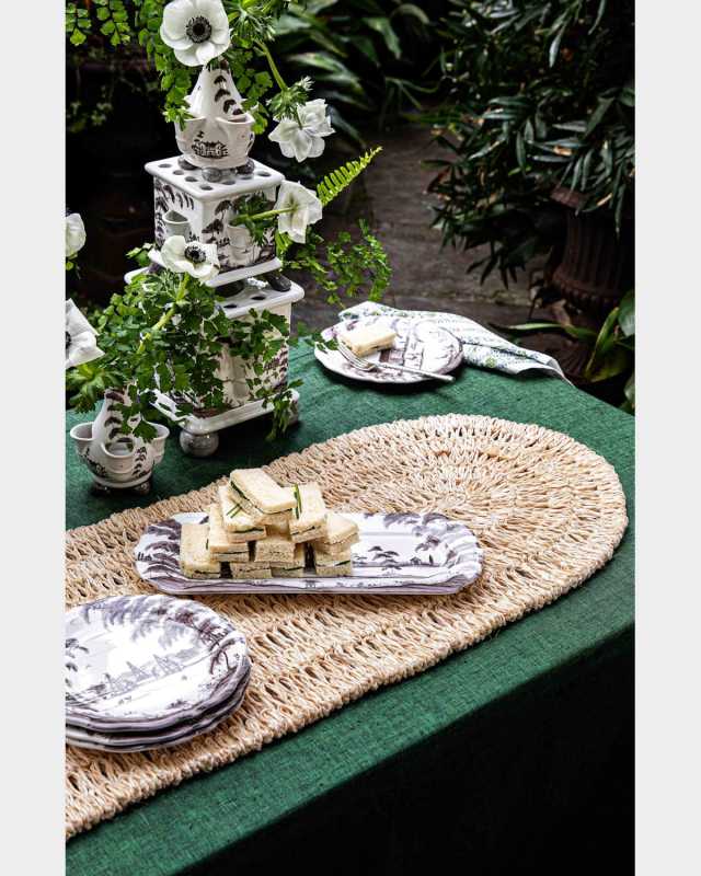 Straw Loop Table Runner, 16" x 60"
